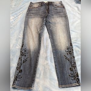 Sundance Driftwood Embroidered Jeans Size 33